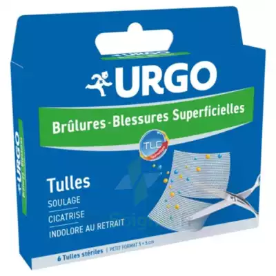 Urgo Brûlures - Blessures Superficielles Tulles Petit Format 5x5cm B/6 à Bourges